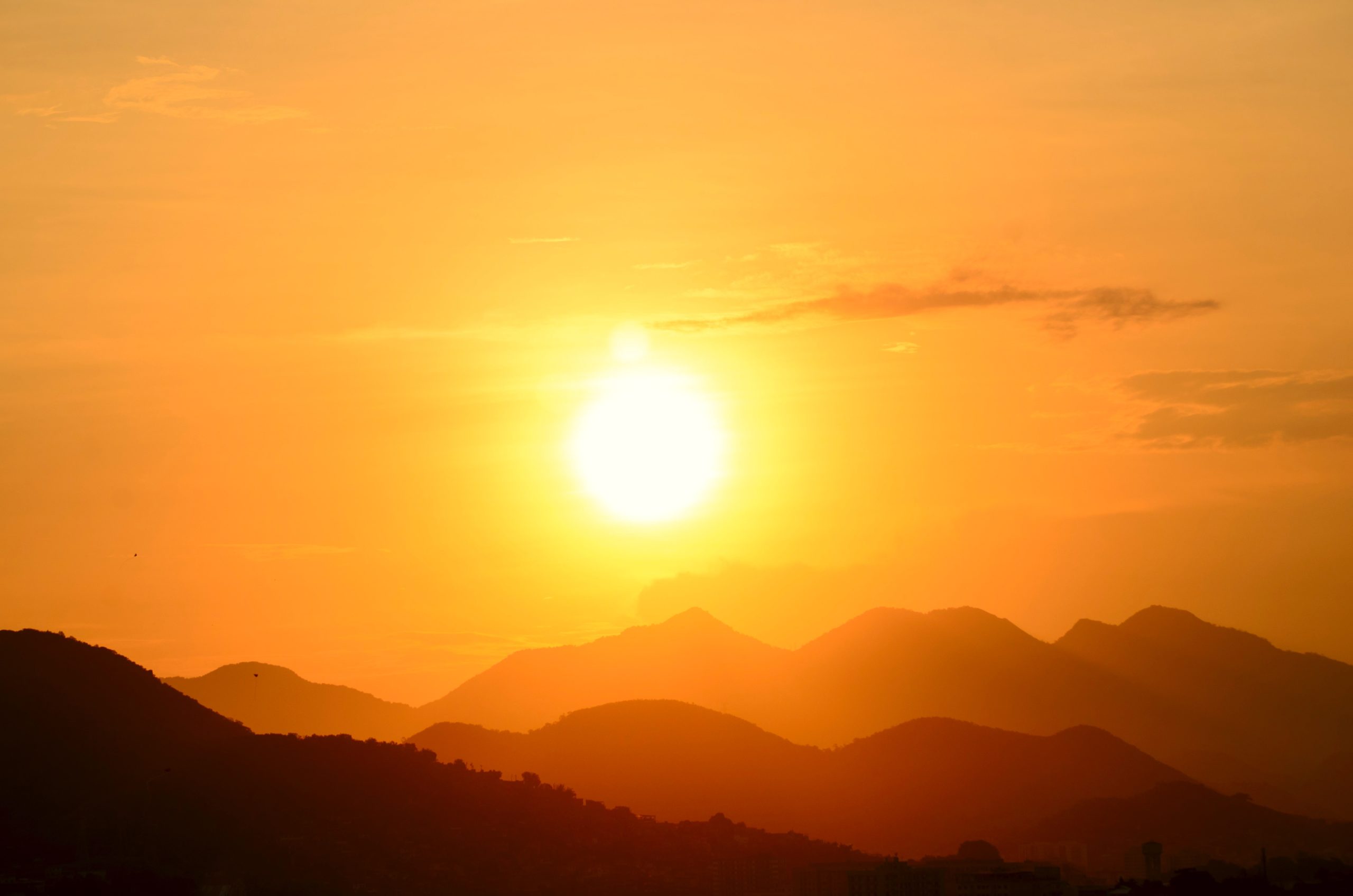 Sunset mountains